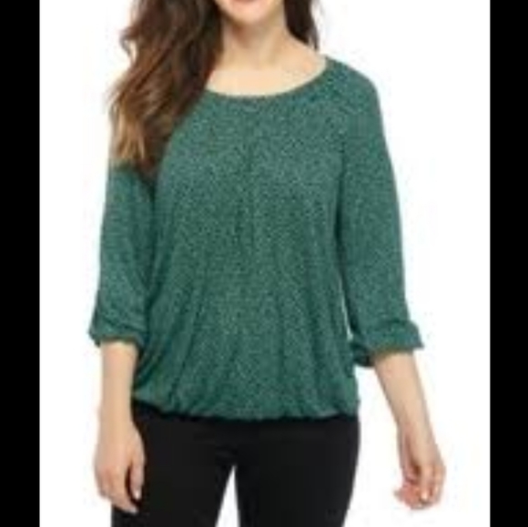 Michael Michael Kors Mini Leopard Peasant Top. - Picture 2 of 7